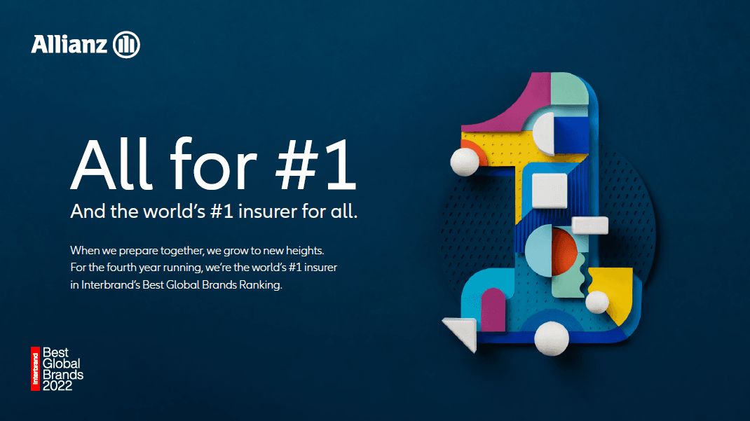Allianz has been named the world’s number one insurer for the 4th year running